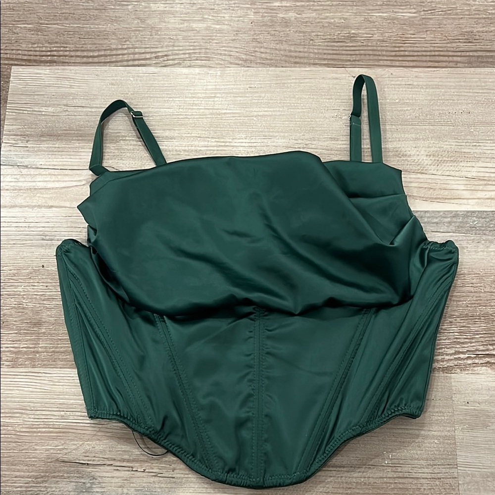 Green Corset Top